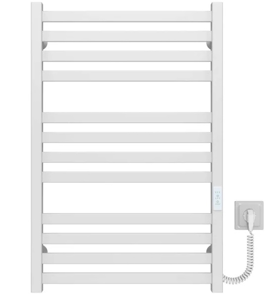 Электрический полотенцесушитель Deffi Magnus П12 600х800 правое подключение WD04 белый A.MA.80.60.12.E.W.R.4