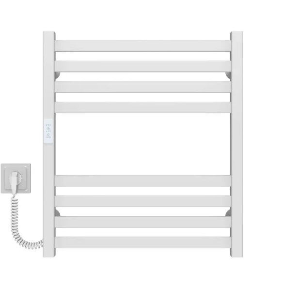 Електрична сушарка для рушників Deffi Magnus П8 600х600 ліве підключення WD04 білий A.MA.60.60.8.E.W.L.4