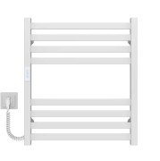 Электрический полотенцесушитель Deffi Magnus П8 600х600 левое подключение WD04 белый A.MA.60.60.8.E.W.L.4