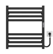 Электрический полотенцесушитель Deffi Magnus П8 600х600 правое подключение JD04 черный A.MA.60.60.8.E.B.R.2