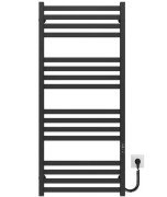 Электрический полотенцесушитель Deffi Magnus П16 600х1200 правое подключение JD04 черный A.MA.120.60.16.E.B.R.2