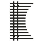 Полотенцесушитель водяной Deffi Gratsiya П13 600х1000 нижнее подключение черный A.GR.100.60.13.B.A