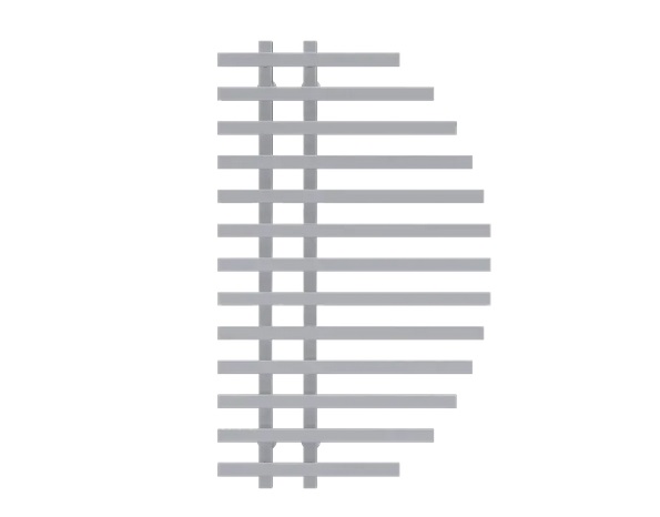 Полотенцесушитель водяной Deffi Parys П13 600х1000 нижнее подключение белый A.PS.100.60.13.W.A