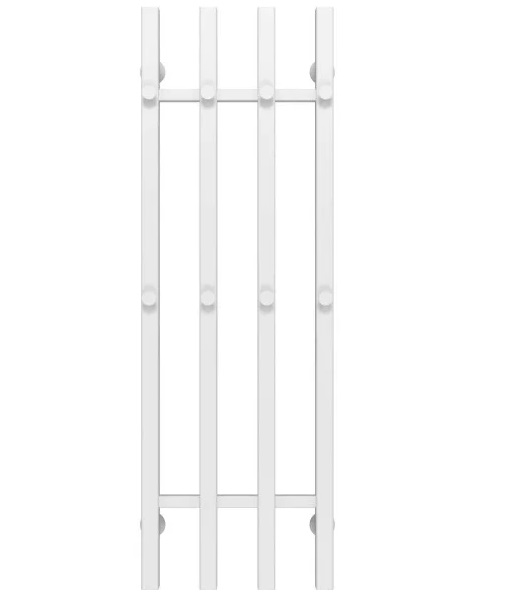 Полотенцесушитель водяной Deffi Split П4 300х1000 боковое левое подключение белый A.SP.100.30.4.W.B