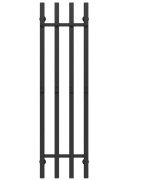 Полотенцесушитель водяной Deffi Split П4 300х1200 нижнее подключение черный A.SP.120.30.4.B.A