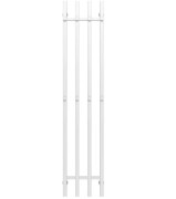 Полотенцесушитель водяной Deffi Split П4 300х1600 боковое правое подключение белый A.SP.160.30.4.W.C