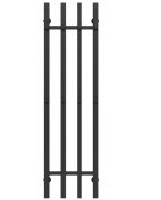 Полотенцесушитель водяной Deffi Split П4 300х1200 боковое правое подключение черный A.SP.120.30.4.B.C