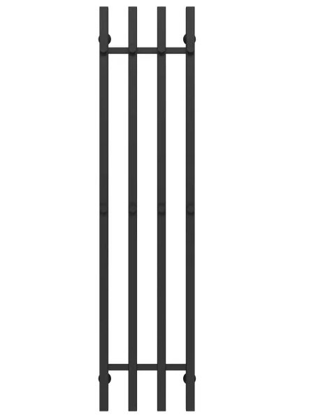 Полотенцесушитель водяной Deffi Split П4 300х1400 нижнее подключение черный A.SP.140.30.4.B.A