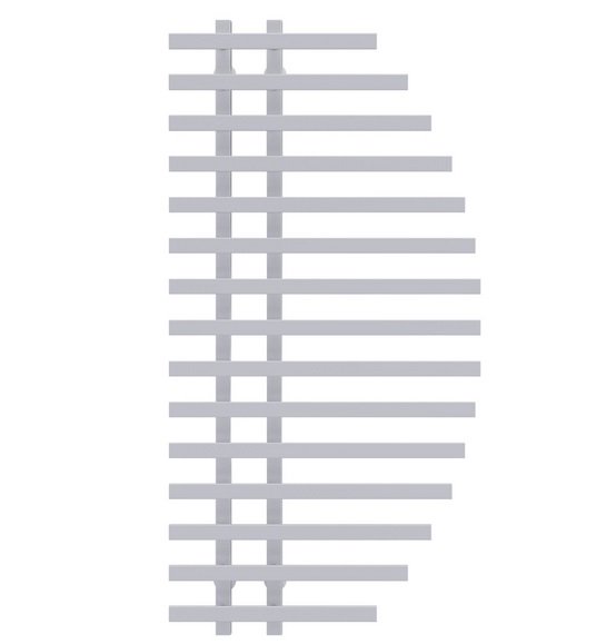 Сушка для рушників водяна Deffi Parys П15 600х1200 нижнє підключення білий A.PS.120.60.15.W.A