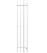 Полотенцесушитель водяной Deffi Split П4 300х1600 боковое левое подключение белый A.SP.160.30.4.W.B