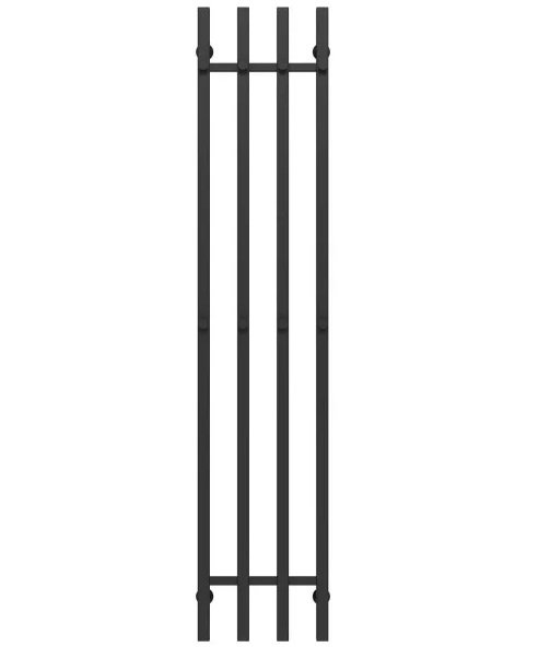 Полотенцесушитель водяной Deffi Split П4 300х1600 боковое левое подключение черный A.SP.160.30.4.B.B