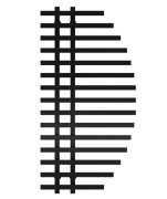 Полотенцесушитель водяной Deffi Parys П15 600х1200 нижнее подключение черный A.PS.120.60.15.B.A