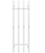 Полотенцесушитель водяной Deffi Split П4 300х1000 нижнее подключение белый A.SP.100.30.4.W.A