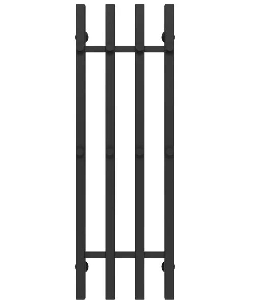 Полотенцесушитель водяной Deffi Split П4 300х1000 нижнее подключение черный A.SP.100.30.4.B.A