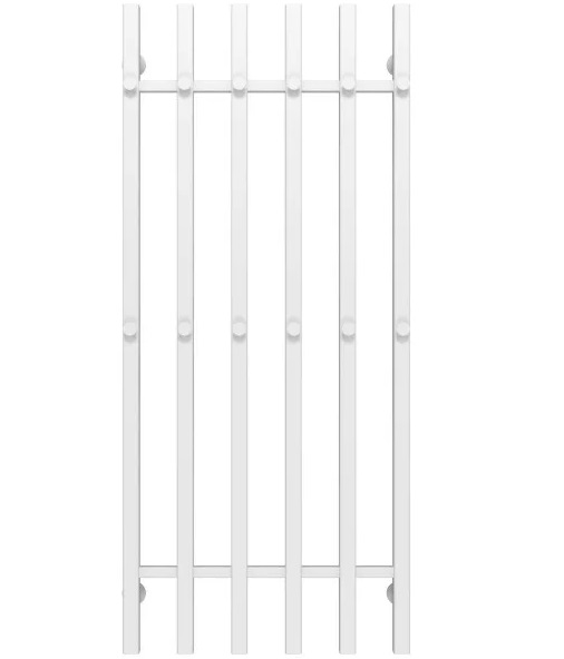 Полотенцесушитель водяной Deffi Split П6 500х1200 боковое правое подключение белый A.SP.120.50.6.W.C