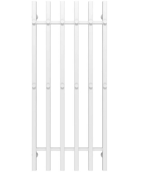 Полотенцесушитель водяной Deffi Split П6 500х1200 боковое левое подключение белый A.SP.120.50.6.W.B