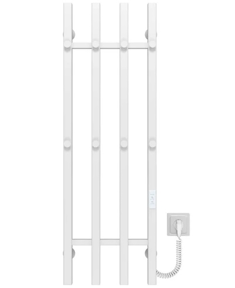 Электрический полотенцесушитель Deffi Split П4 300х1000 правое подключение WD04 белый A.SP.100.30.4.E.W.R.4