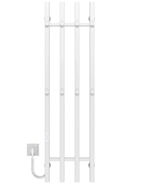 Электрический полотенцесушитель Deffi Split П4 300х1200 левое подключение WD04 белый A.SP.120.30.4.E.W.L.4