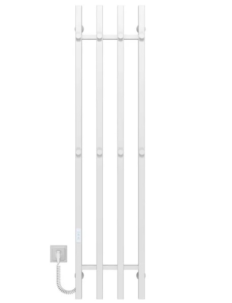 Электрический полотенцесушитель Deffi Split П4 300х1400 левое подключение WD04 белый A.SP.140.30.4.E.W.L.4