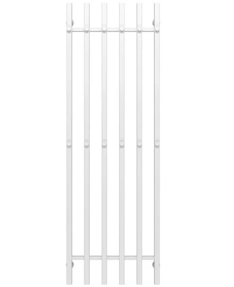 Сушка для рушників водяна Deffi Split П6 500х160 бічне ліве підключення білий A.SP.160.50.6.W.B