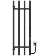 Электрический полотенцесушитель Deffi Split П4 300х1000 правое подключение JD04 черный A.SP.100.30.4.E.B.R.2