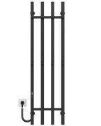 Электрический полотенцесушитель Deffi Split П4 300х1200 левое подключение JD04 черный A.SP.120.30.4.E.B.L.2