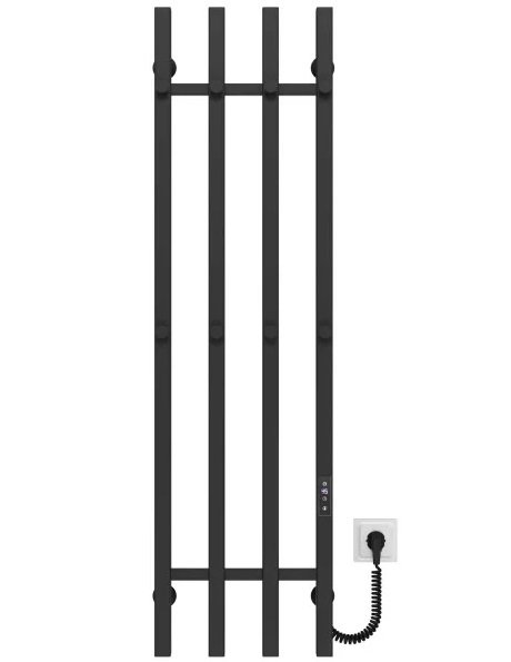 Электрический полотенцесушитель Deffi Split П4 300х1200 правое подключение JD04 черный A.SP.120.30.4.E.B.R.2