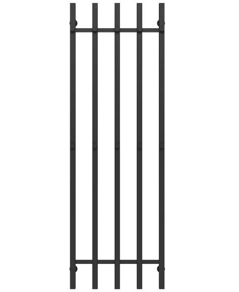 Полотенцесушитель водяной Deffi Split П5 500х1600 боковое левое подключение черный A.SP.160.50.5.B.B