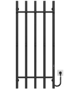 Электрический полотенцесушитель Deffi Split П5 500х1200 правое подключение JD04 черный A.SP.120.50.5.E.B.R.2