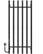 Электрический полотенцесушитель Deffi Split П6 500х1200 левое подключение JD04 черный A.SP.120.50.6.E.B.L.2