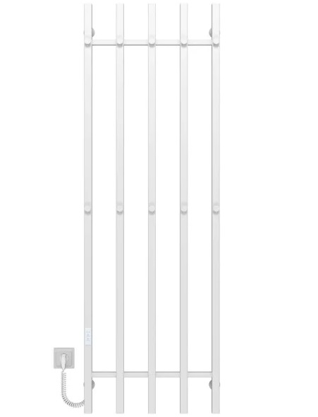 Электрический полотенцесушитель Deffi Split П5 500х1600 левое подключение WD04 белый A.SP.160.50.5.E.W.L.4