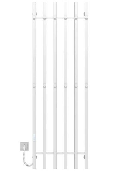 Электрический полотенцесушитель Deffi Split П6 500х1600 левое подключение WD04 белый A.SP.160.50.6.E.W.L.4