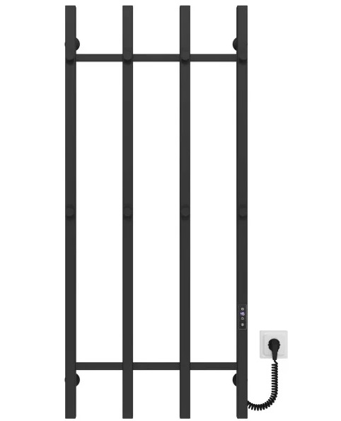 Электрический полотенцесушитель Deffi Split П4 500х1200 правое подключение JD04 черный A.SP.120.50.4.E.B.R.2