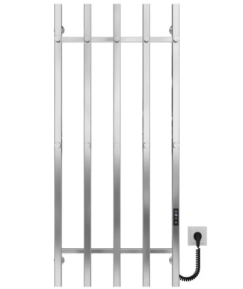 Электрический полотенцесушитель Deffi Split П5 500х1200 правое подключение JD04 хром A.SP.120.50.5.E.C.R.2