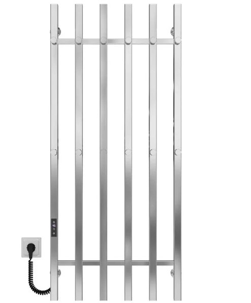 Электрический полотенцесушитель Deffi Split П6 500х1200 левое подключение JD04 хром A.SP.120.50.6.E.C.L.2