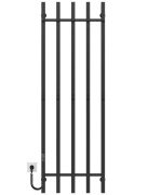 Электрический полотенцесушитель Deffi Split П5 500х1600 левое подключение JD04 черный A.SP.160.50.5.E.B.L.2