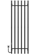 Электрический полотенцесушитель Deffi Split П6 500х1600 левое подключение JD04 черный A.SP.160.50.6.E.B.L.2