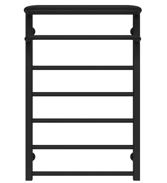 Полотенцесушитель водяной Deffi Lux Hotel П7 400х800 нижнее подключение черный A.LH.80.40.7.B.A