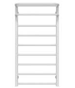 Полотенцесушитель водяной Deffi Lux Hotel П9 400х1000 боковое левое подключение белый A.LH.100.40.9.W.B