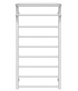 Сушка для рушників водяна Deffi Lux Hotel П9 400х1000 бічне ліве підключення білий A.LH.100.40.9.W.B