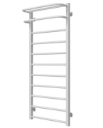 Сушка для рушників водяна Deffi Lux Hotel П11 400х1200 бічне праве підключення білий A.LH.120.40.11.W.C