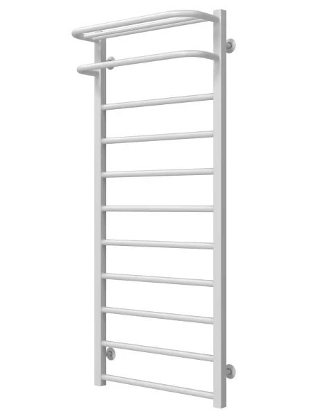 Полотенцесушитель водяной Deffi Lux Hotel П11 400х1200 боковое правое подключение белый A.LH.120.40.11.W.C