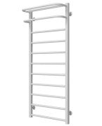 Полотенцесушитель водяной Deffi Lux Hotel П11 400х1200 боковое правое подключение белый A.LH.120.40.11.W.C