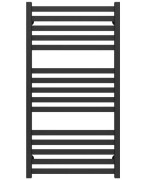 Полотенцесушитель водяной Deffi Magnus П15 600х1000 боковое правое подключение черный A.MA.100.60.15.B.C