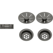 Набір декоративних елементів Blanco C-overflow та InFino® сатинова темна сталь 206901