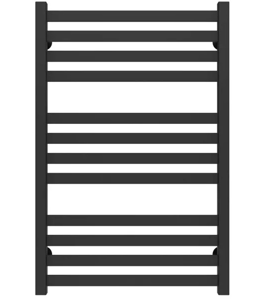 Полотенцесушитель водяной Deffi Magnus П12 600х800 боковое правое подключение черный A.MA.80.60.12.B.C