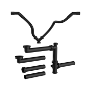 Комплект сливной арматуры Blanco FWD пластик черный 526772