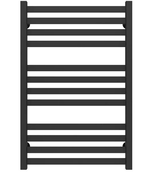 Полотенцесушитель водяной Deffi Magnus П12 600х800 нижнее подключение черный A.MA.80.60.12.B.A