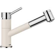 Смеситель для кухни Blanco KANO-S Vario Silgranit нежный белый/хром 527966