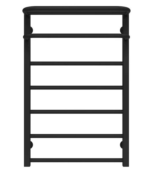 Сушка для рушників водяна Deffi Lux Hotel П7 500х800 бічне ліве підключення чорний A.LH.80.50.7.B.B